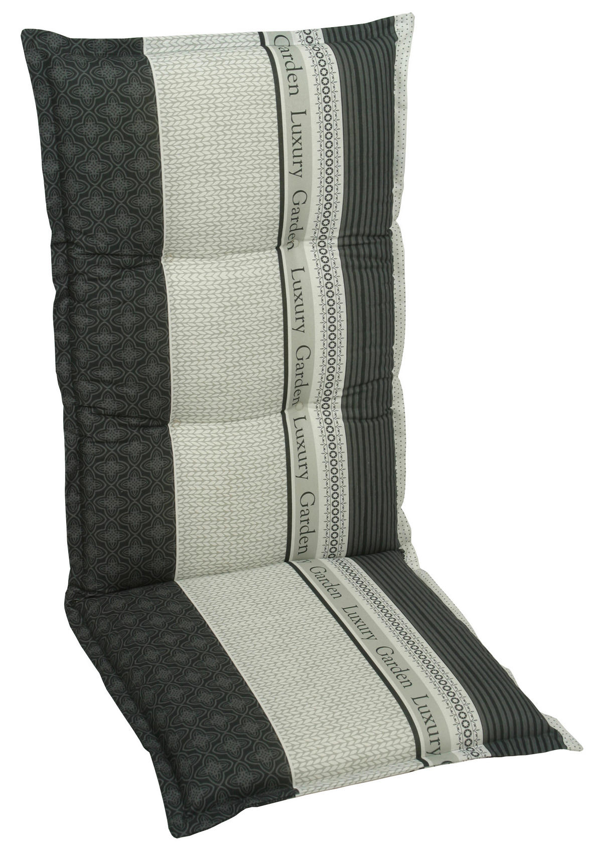 SESSELAUFLAGE in Anthrazit, Creme, Schwarz, Weiß  - Anthrazit/Creme, Design, Textil (50/7/120cm)