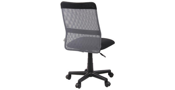 DREHSTUHL Netzbespannung Grau, Schwarz - Schwarz/Grau, MODERN, Kunststoff/Textil (47/85-97/55cm) - Carryhome