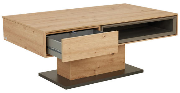 COUCHTISCH rechteckig Eiche Artisan 115/65/44 cm  - Eichefarben/Eiche Artisan, Design, Holzwerkstoff (115/65/44cm) - Hom`in