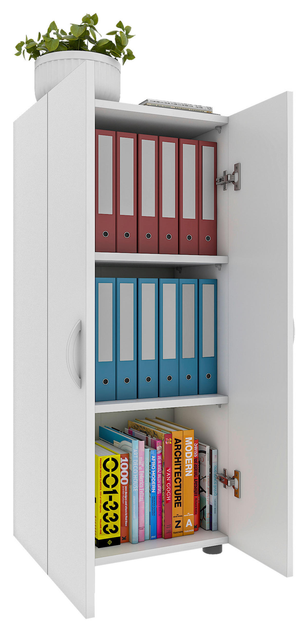 AKTENSCHRANK 49/108/34 cm  - Weiss, Modern, Holzwerkstoff (49/108/34cm) - MID.YOU