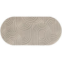 FUßMATTE 70/150 cm Sand Twist  - Beige, KONVENTIONELL, Kunststoff/Textil (70/150cm) - wash+dry