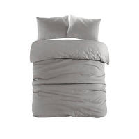BETTWÄSCHE 3-teilig 200/240 cm  - Anthrazit, Basics, Textil (200/240cm) - Kayoom