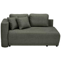 CHAISELONGUE in Chenille Dunkelgrün  - Dunkelgrün/Schwarz, Konventionell, Kunststoff/Textil (93/73/171cm) - MID.YOU