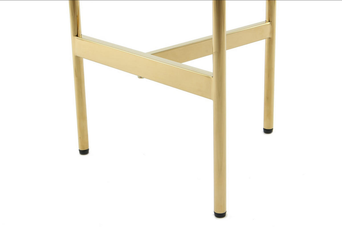 BEISTELLTISCH Goldfarben  - Goldfarben, Design, Metall (40/54/40cm) - Kayoom