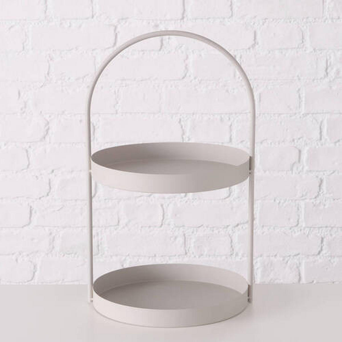 ETAGERE  - Beige, Basics, Metall (26/26/44cm) - Boltze Home
