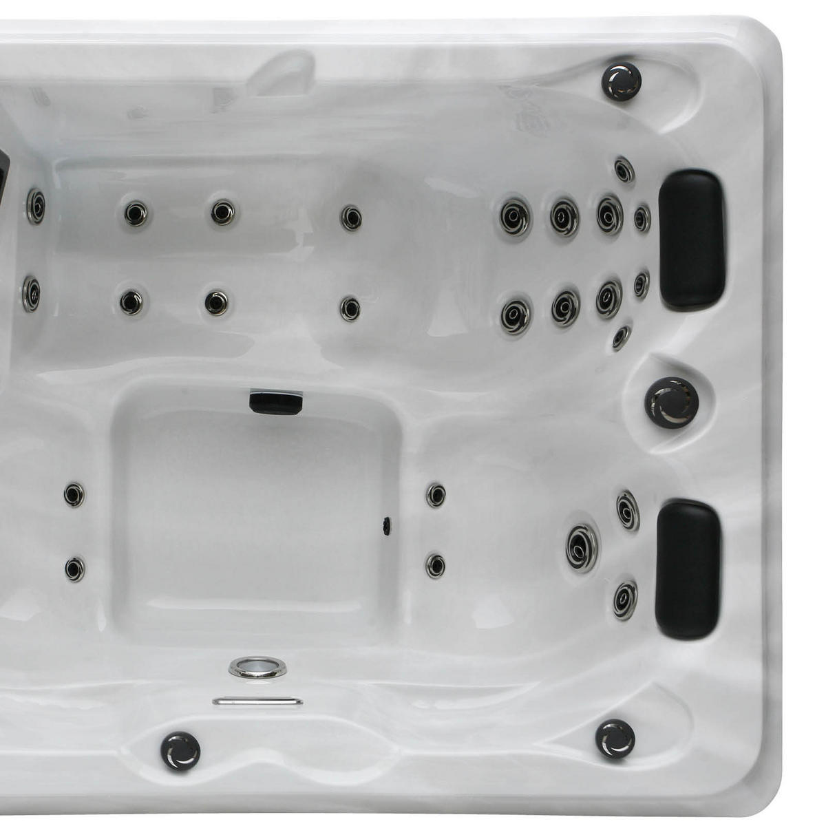 WHIRLPOOL XXL1952  - Silberfarben/Schwarz, Basics, Kunststoff (160/210/80cm)