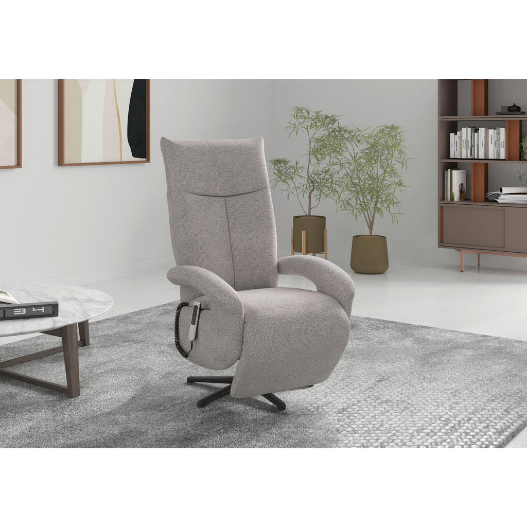 Sit & More RELAXAČNÉ KRESLO, textil, svetlosivá