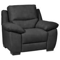 SESSEL in Webstoff Dunkelgrau  - Wengefarben/Dunkelgrau, Konventionell, Holz/Textil (119/96/99cm) - Livetastic