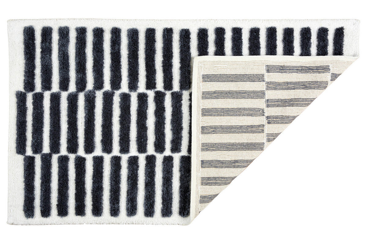 BADTEPPICH Barbados Schwarz 60/90 cm  - Schwarz, Basics, Textil (60/90cm) - Schöner Wohnen