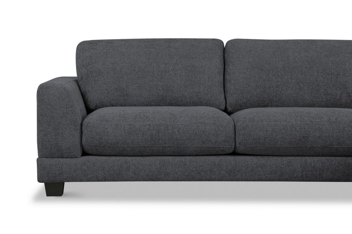 SOFFA i blå  - blå/svart, Design, textil/plast (285/203cm) - Pure Home Comfort