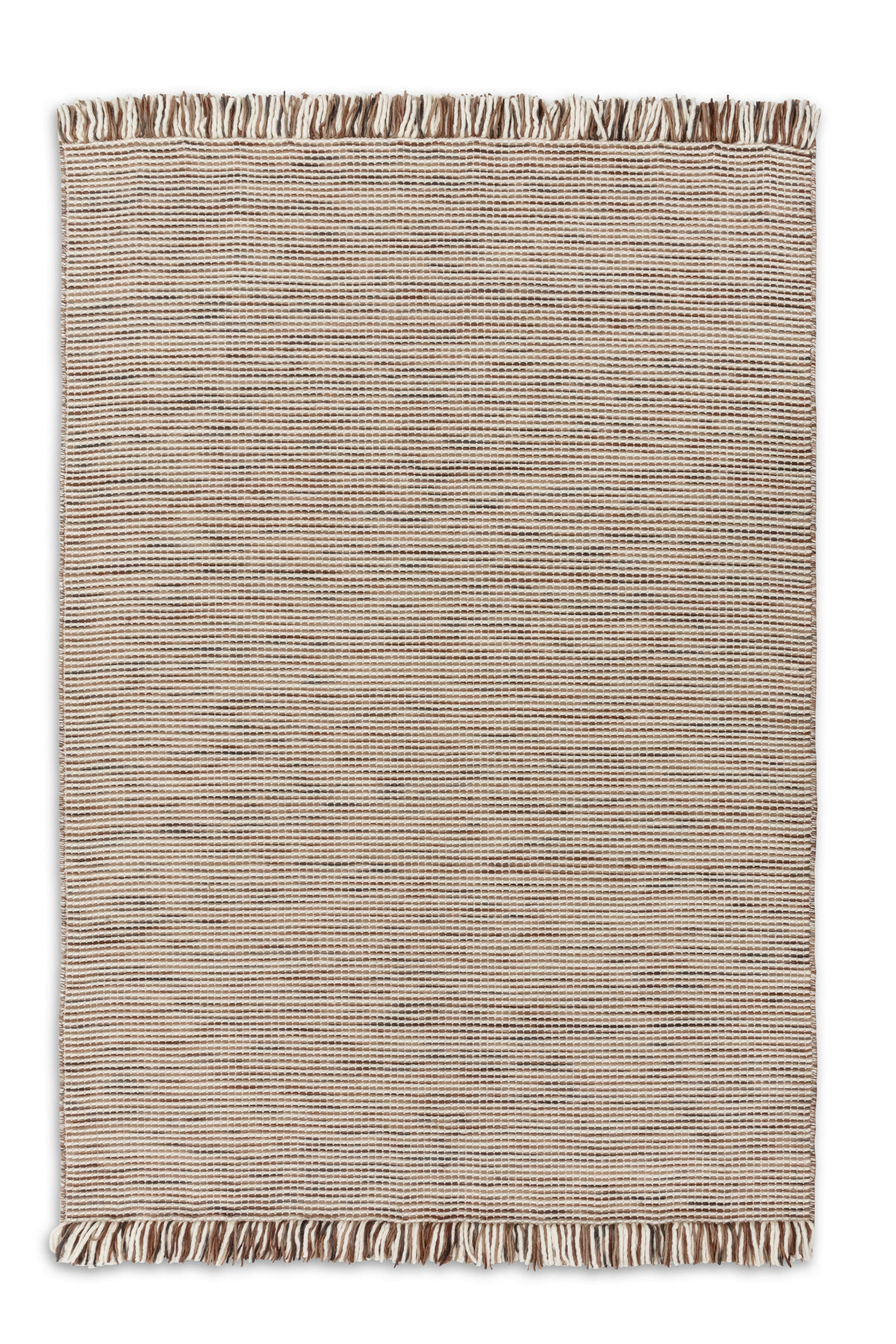HANDWEBTEPPICH  Wohnzimmer 140/200 cm Arina Braun rechteckig  - Braun, Basics, Textil (140/200cm) - Schöner Wohnen