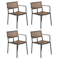 UTESTOLAR SET i metall, plast svart  - svart, Klassisk, metall/plast (56/80/59cm) - Gardenson