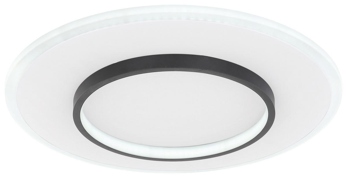 LED-DECKENLEUCHTE 40 W  46,8/6 cm    - Weiss/Opal, Basics, Kunststoff/Metall (46,8/6cm) - Globo