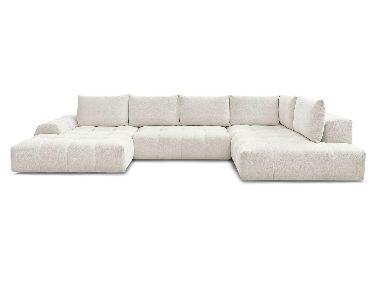 ECKSCHLAFSOFA EVEREST  mit Rücken echt, Armteil links, Armteil rechts Flachgewebe Weiß  - Schwarz/Weiß, MODERN, Kunststoff/Textil (423/212/90cm)