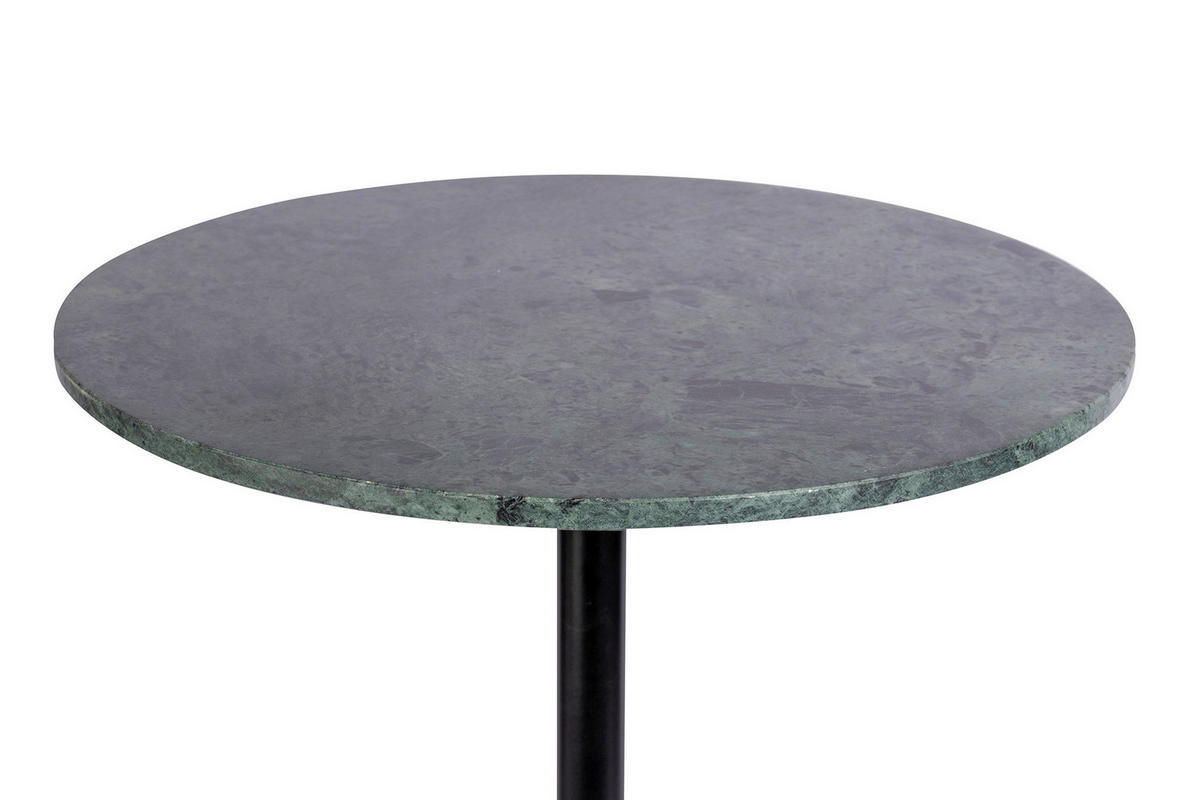 ODKLÁDACÍ STOLEK, černá, tmavě zelená - černá/tmavě zelená, Design, kov/kámen (46/46/48cm) - MID.YOU