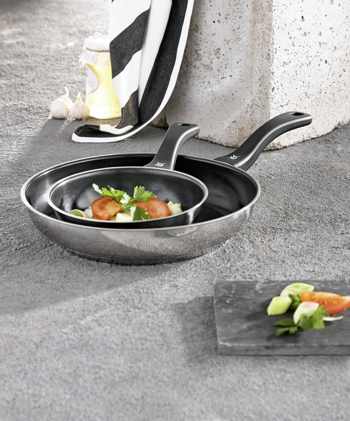 PFANNENSET Devil Edelstahl 2-teilig  - Edelstahlfarben, Basics, Keramik/Metall - WMF