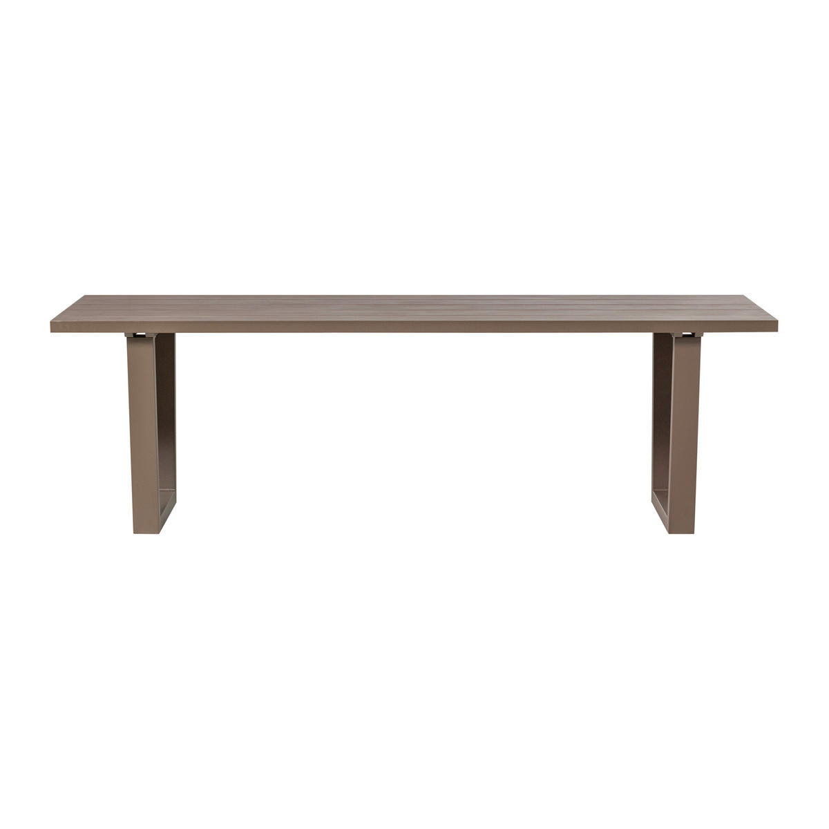 GARTENTISCH 240/87/75 cm Metall rechteckig  - Braun, MODERN, Metall (240/87/75cm) - Livetastic