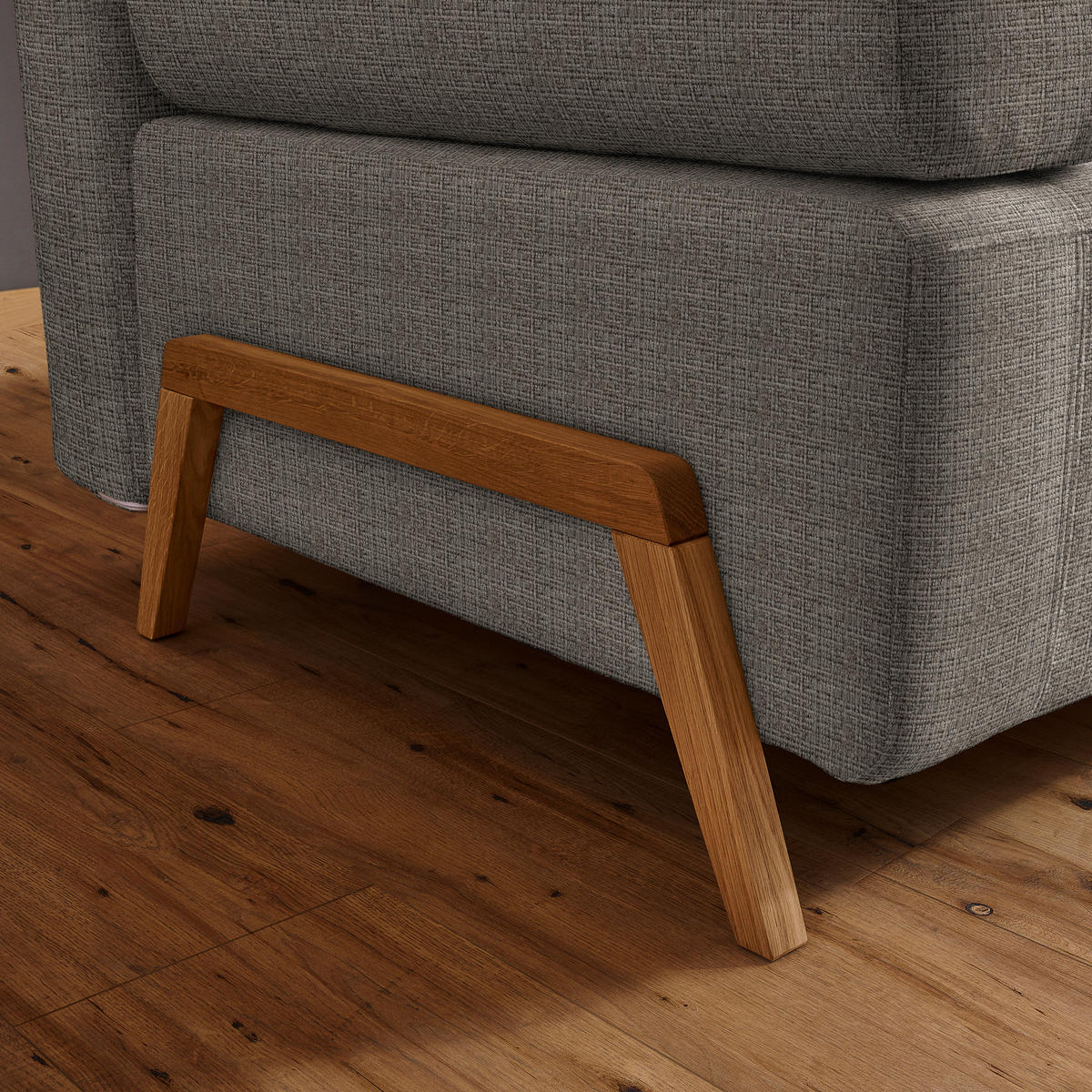 SCHLAFSOFA in Holz, Textil Taupe  - Taupe/Naturfarben, Design, Holz/Textil (211/88/102cm) - Niels Andersson