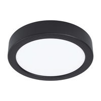 LED-DECKENLEUCHTE Fueva 16/2,8 cm   - Schwarz/Weiß, Basics, Kunststoff/Metall (16/2,8cm) - Novel