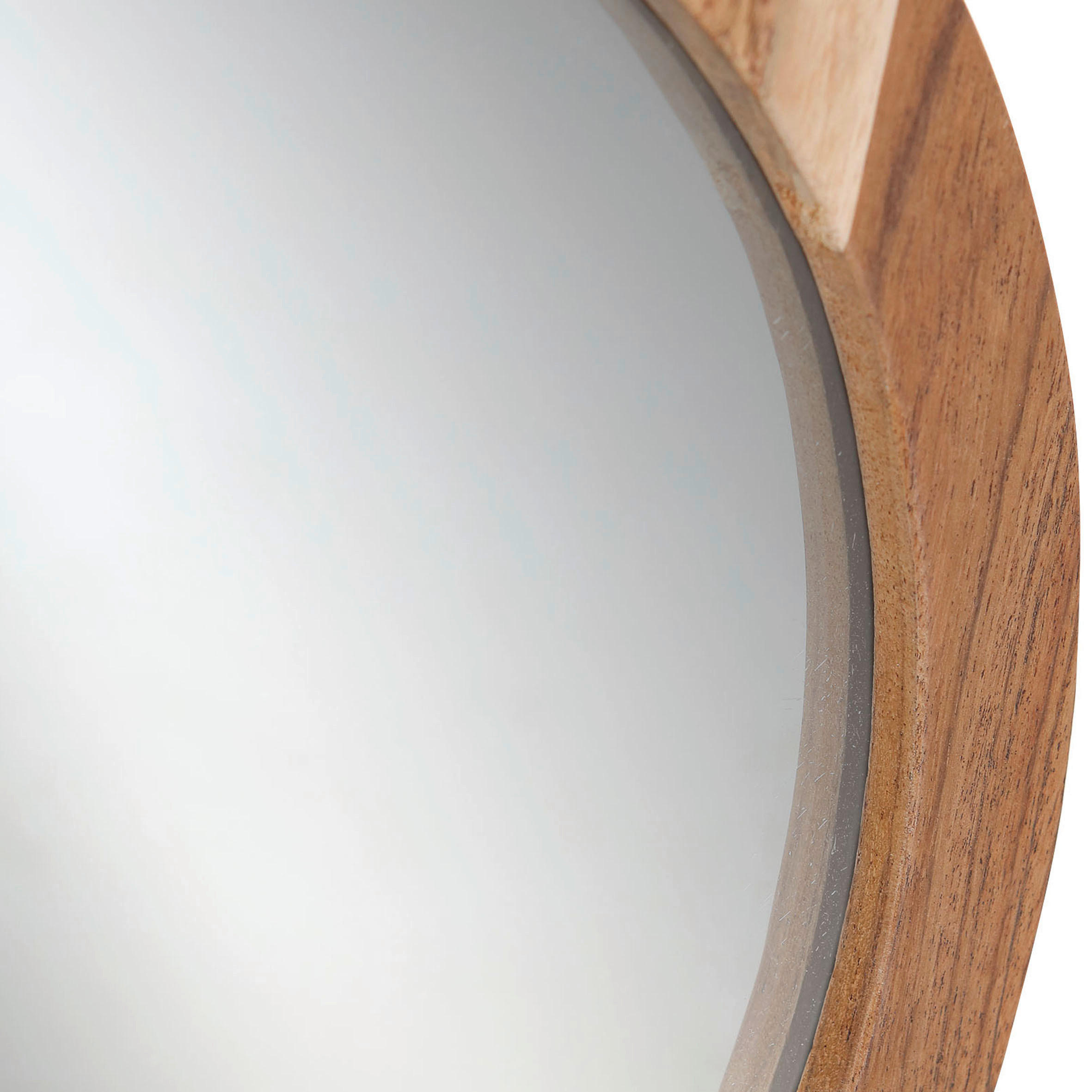 WANDSPIEGEL  - Anthrazit/Akaziefarben, Design, Holz/Metall (34/85/28cm)
