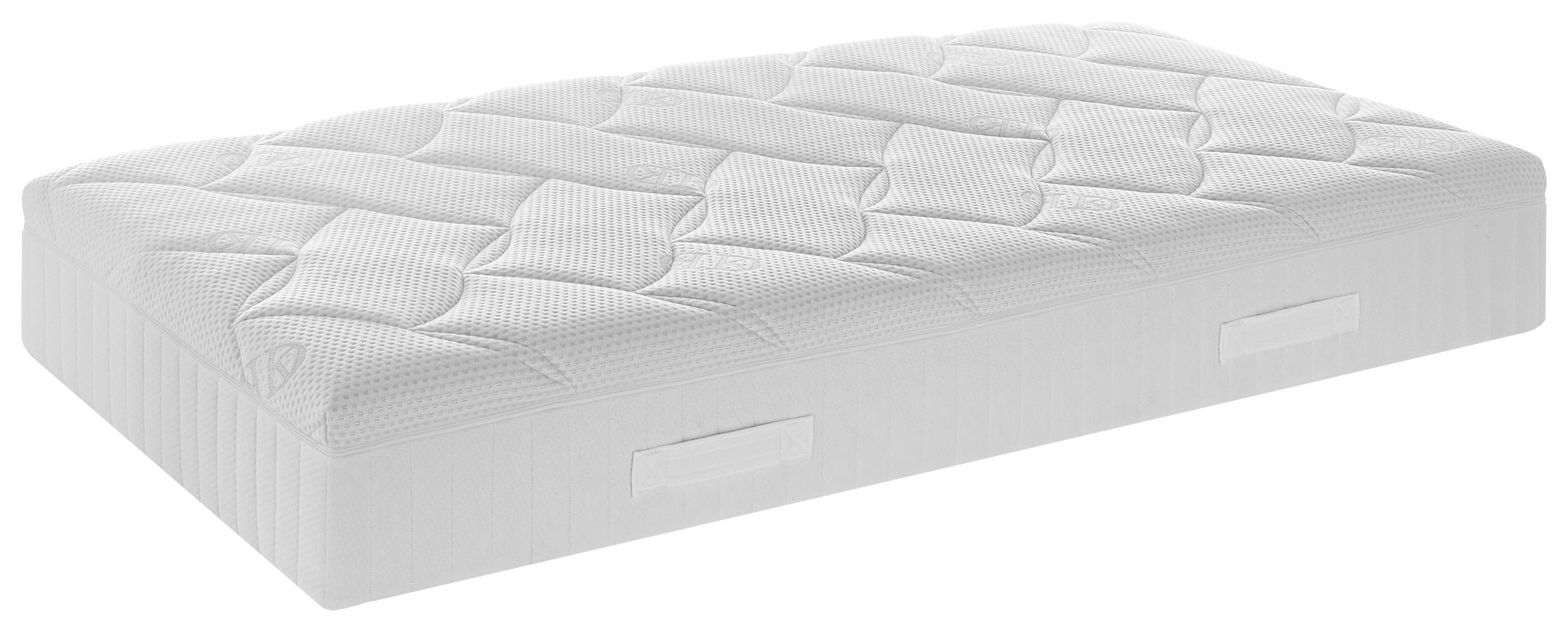 KALTSCHAUMMATRATZE 90/200 cm, Höhe ca.: 25 cm, H3 = fest,  - Weiß, Design, Textil (90/200cm) - Dieter Knoll