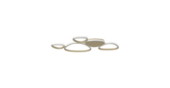 LED-DECKENLEUCHTE Acrux 90,5/52/4 cm  - Sandfarben, Design, Kunststoff/Metall (90,5/52/4cm) - Novel