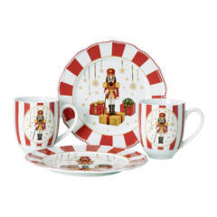 SET KROŽNIKOV - rdeča/bela, Basics, keramika (15,3/23,5/23,5cm) - Hutschenreuther