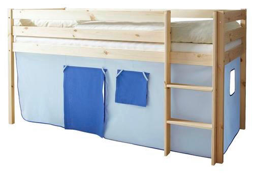 HOCHBETT 90/200 cm Naturfarben, Hellblau, Dunkelblau Naturfarben  - Naturfarben/Dunkelblau, Natur, Holz (90/200cm) - MID.YOU