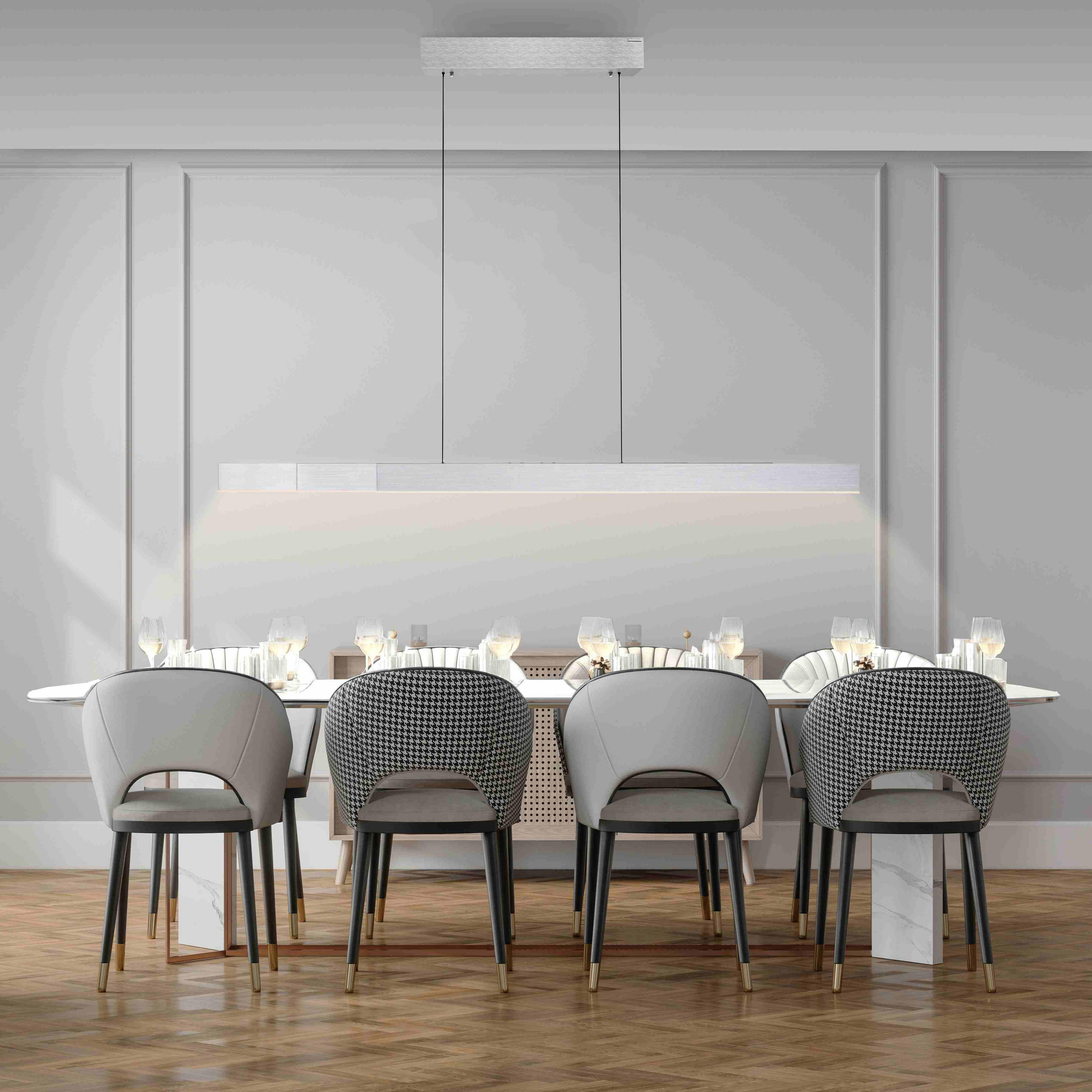 LAMPĂ SUSPENDATĂ CU LED 200/8,2/240 cm  - antracit, Design, plastic/metal (200/8,2/240cm)