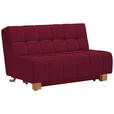 SCHLAFSOFA  in Webstoff Bordeaux  - Bordeaux/Naturfarben, MODERN, Holz/Textil (145/92/102cm) - Novel