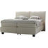BOXSPRINGBETT Flachgewebe 180/200 cm INKL. Matratze - Alufarben/Weiß, KONVENTIONELL, Textil/Metall (180/200cm) - Dieter Knoll
