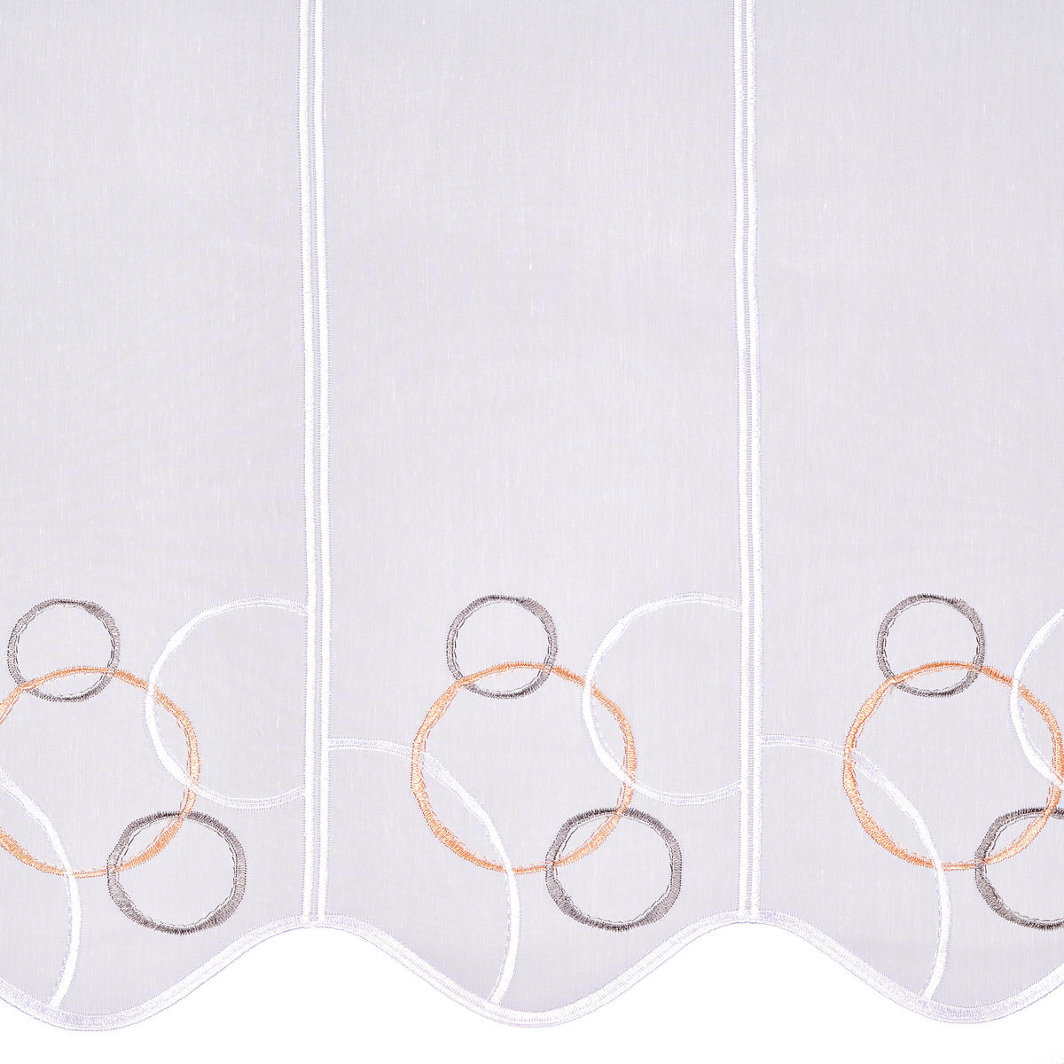 ZÁCLONA, priehľadné, 45 cm - medená/sivá, Konventionell, textil (45cm) - Esposa