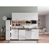 MODULKÖK 225 cm   i vit  - vit/aluminiumfärg, Basics, trämaterial/plast (225cm) - Respekta