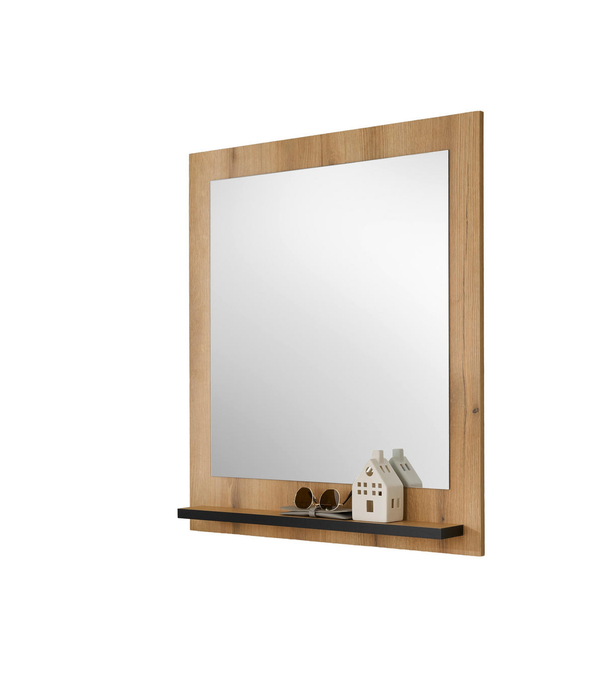 WANDSPIEGEL 79/89/10 cm  - Anthrazit/Weiß, MODERN, Holzwerkstoff (79/89/10cm) - MID.YOU