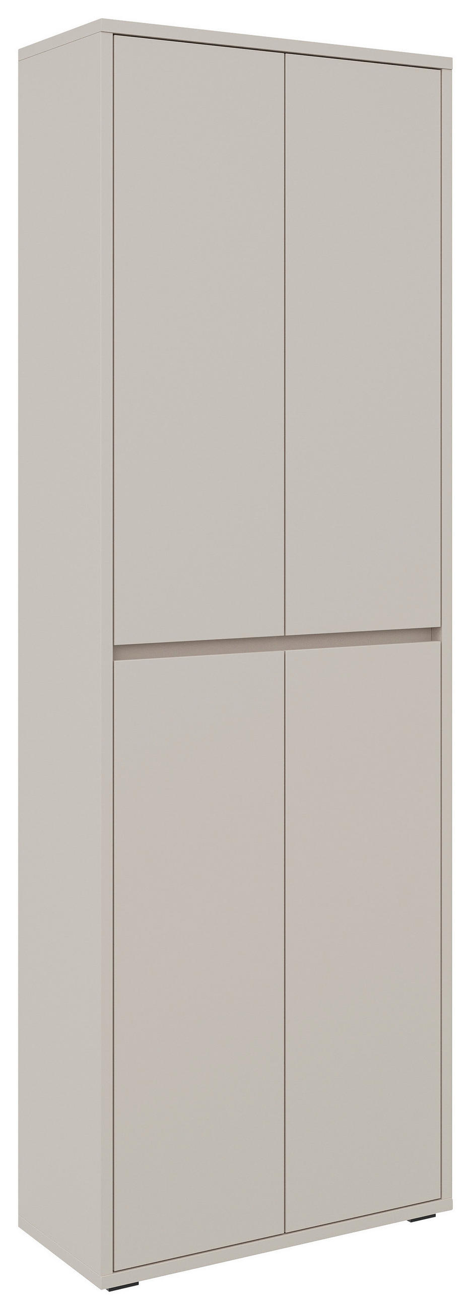 SCHUHSCHRANK Kaschmir  - Kaschmir/Schwarz, KONVENTIONELL, Holzwerkstoff/Kunststoff (70/210/34cm) - Xora