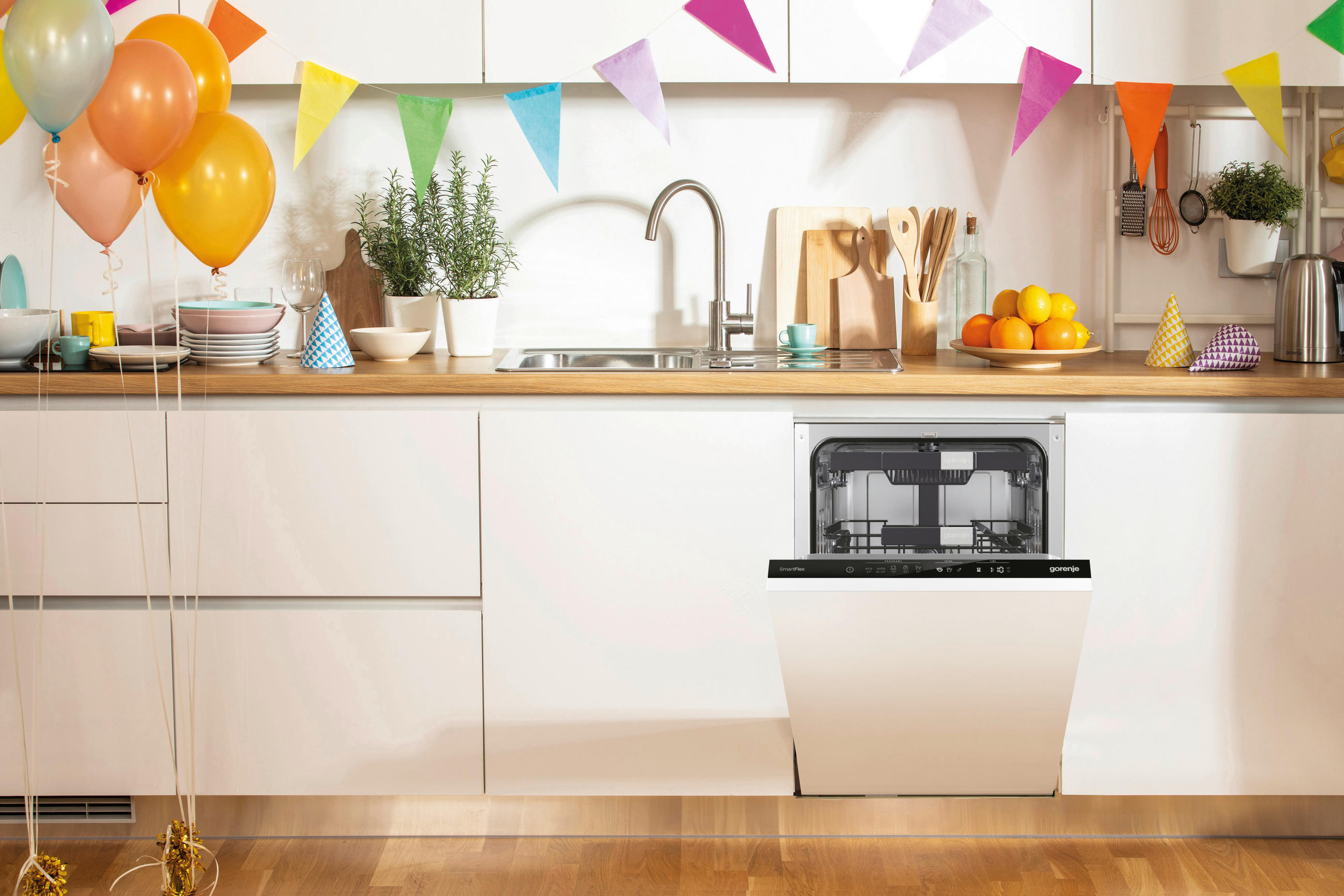 GESCHIRRSPÜLER GV583C10  - Weiß, Basics, Metall (44,8/81,5/55cm) - Gorenje