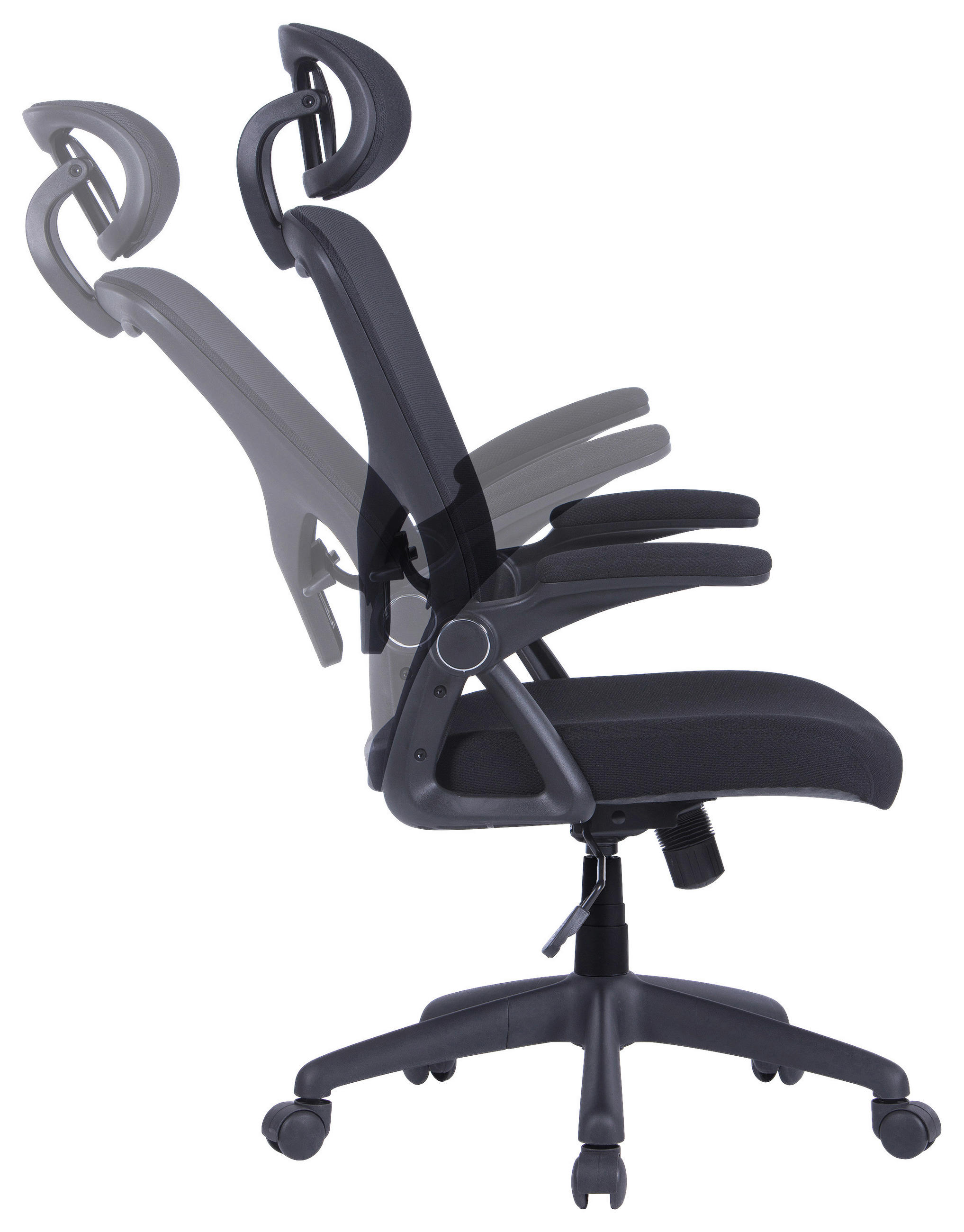 DREHSTUHL Webstoff, Netz Schwarz  - Schwarz, KONVENTIONELL, Kunststoff/Textil (62/111 - 119/66cm) - MID.YOU
