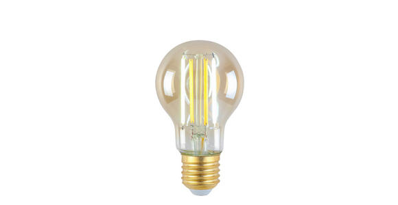 LED-LEUCHTMITTEL E27 4,9 W - Bernsteinfarben, LIFESTYLE, Glas/Metall (6/10,5cm) - Boxxx
