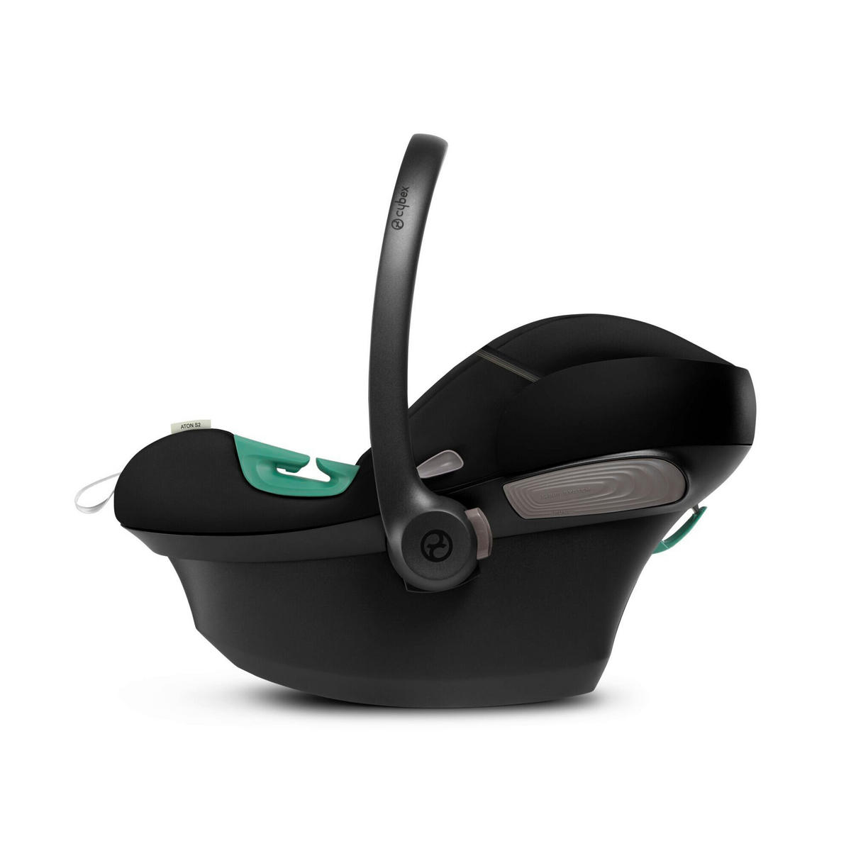 BABYSCHALE Aton S2 i-Size  - Schwarz, Basics, Kunststoff/Textil (45,8/38/72cm) - Cybex