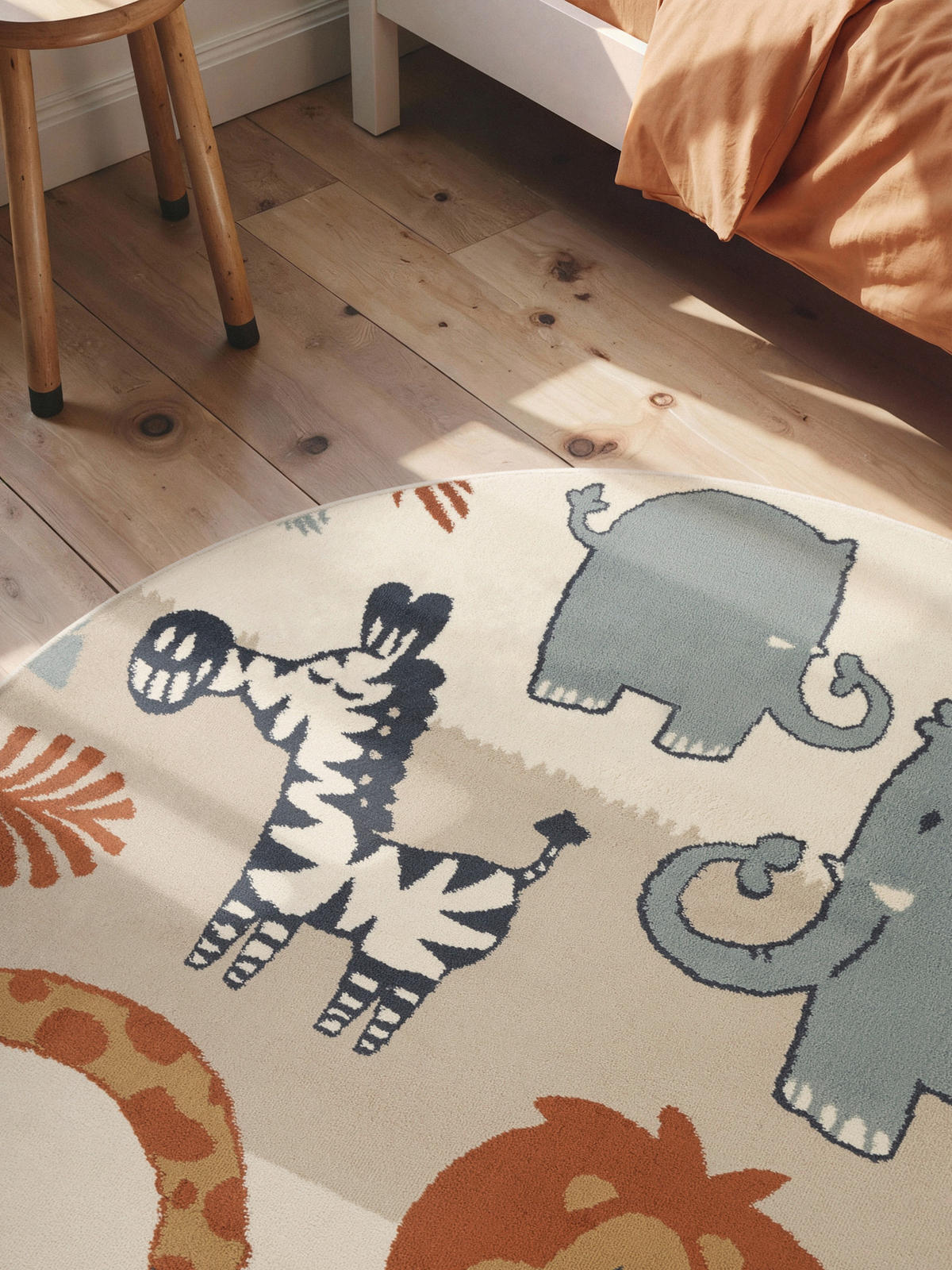 KINDERTEPPICH 160 cm Adventures Tier  - Multicolor/Creme, Design, Kunststoff/Textil (160cm) - Hanse Home