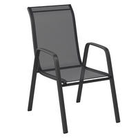STOL - črna/antracit, Konvencionalno, kovina/umetna masa (54/93/74cm) - Ambia Garden