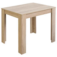ESSTISCH 80/60/75 cm Nachbildung  Holzwerkstoff schnell aufzubauende und stabile Arbeitsfläche rechteckig Sonoma Eiche  - Sonoma Eiche, MODERN, Holzwerkstoff (80/60/75cm) - Livetastic