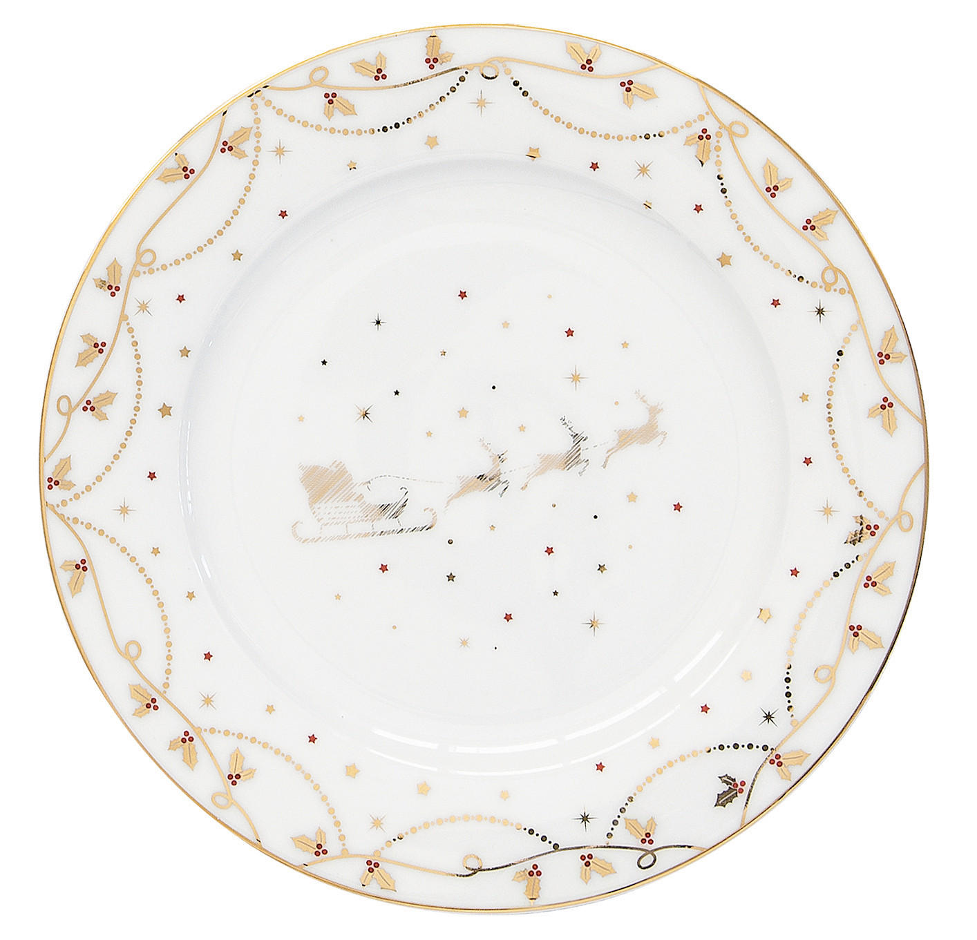 DESSZERTES TÁNYÉR 19 cm  - aranyszínű/fehér, Basics, kerámia (19cm)