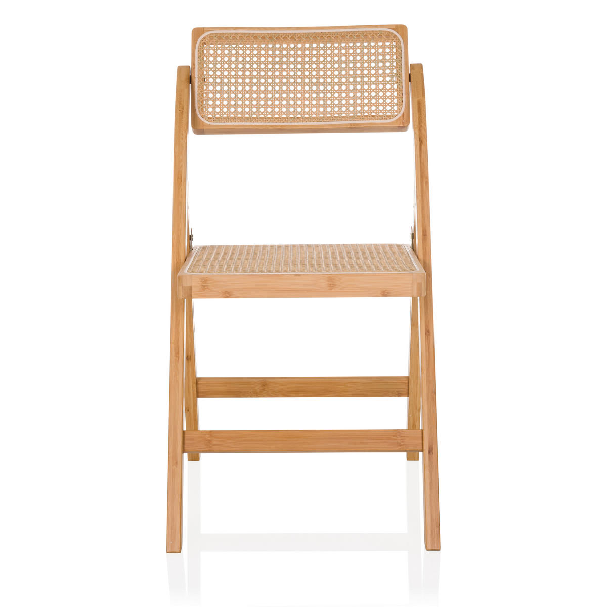 KLAPPSTUHL Bambus, Rattan Braun  - Braun, MODERN, Holz (45,5/83,5/45cm) - Gardenson