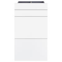 SADA ZÁSUVIEK, biela, 45,3/83/46,8 cm - biela, Konventionell, kompozitné drevo (45,3/83/46,8cm) - Hom`in