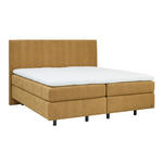 BOXSPRINGBETT 180/200 cm  in Bernsteinfarben  - Bernsteinfarben/Schwarz, KONVENTIONELL, Holz/Holzwerkstoff (180/200cm) - Dieter Knoll