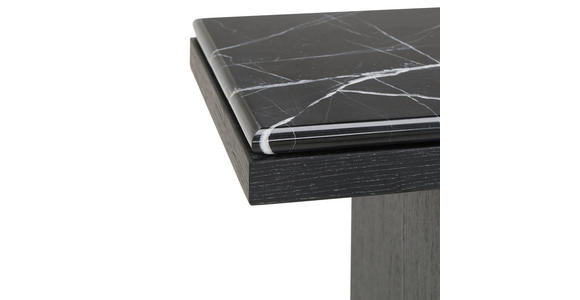 KONSOLENTISCH Pappel furniert Schwarz  - Schwarz, LIFESTYLE, Holz/Holzwerkstoff (120/35/80cm) - Xora