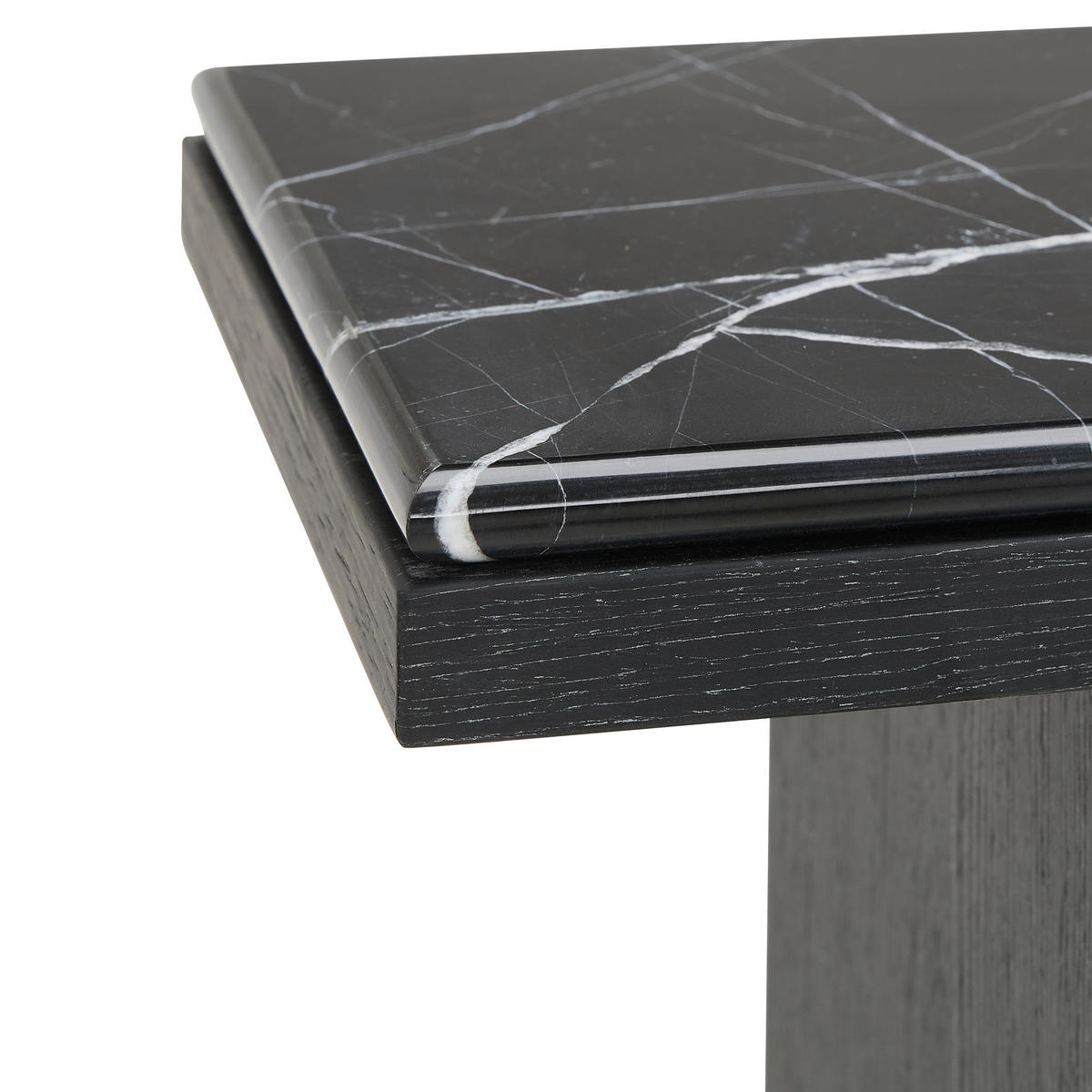 KONSOLENTISCH Pappel furniert Schwarz  - Schwarz, LIFESTYLE, Holz/Holzwerkstoff (120/35/80cm) - Xora