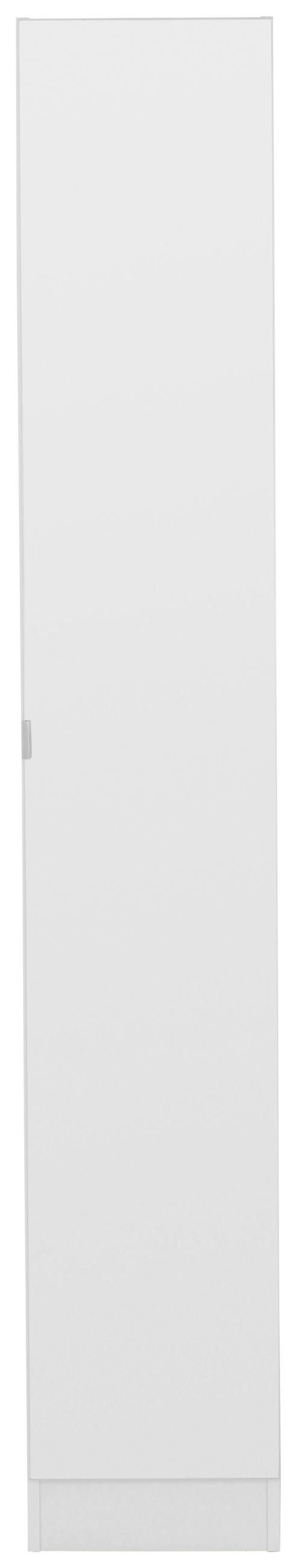 VISOKI ORMAR  bela  - boja hroma/bela, Osnovno, staklo/pločasti materijal (32,5/195,5/33cm) - Xora