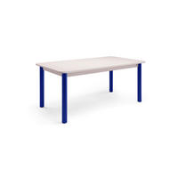 ESSTISCH rechteckig Greige, Blau  - Blau/Greige, Natur, Holzwerkstoff/Metall (180/100/76cm) - Tom Tailor